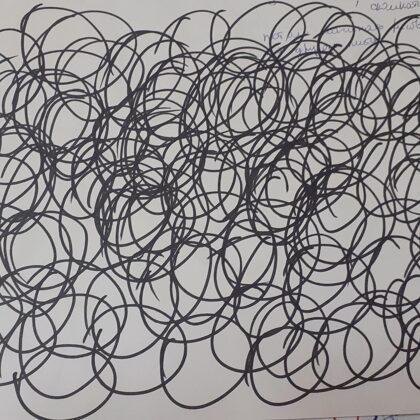 Быстро снять стресс. рисуем на А-3 выброс, потом его сминаем и выкидываем. На другом листе