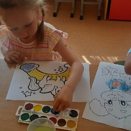 Рисование смятой бумагой